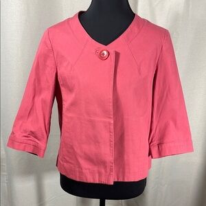 Talbots Coral Button-Up Jacket